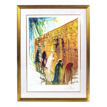 EXTREMELY RARE ORIGINAL SALVADOR DALI “WAILING WALL” LITHOGRAPH (PENCIL SIGNED &