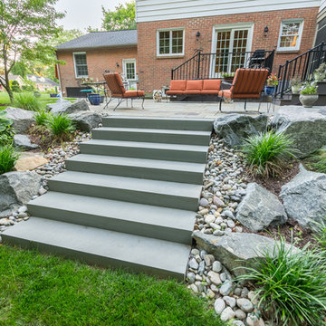 Saw-Cut Bluestone Step Slabs