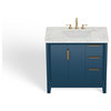 The Ezra Bathroom Vanity, Monarch Blue, 36", Single Sink, Freestanding