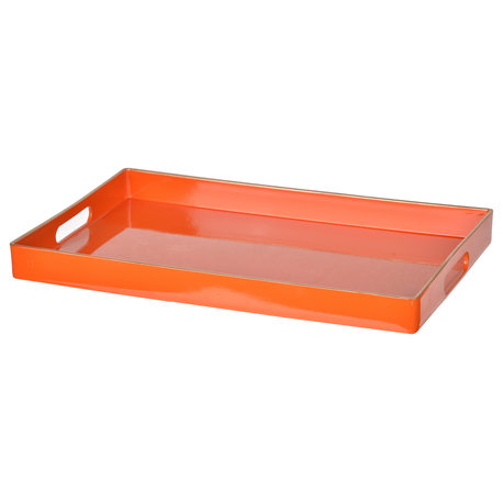 Orange Mimosa Rectangle Tray