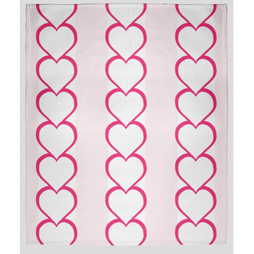 30 x 40 in Be Mine Valentine's Throw Blanket, Pink