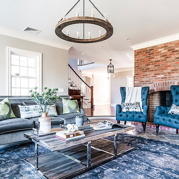 NJ Country House - Modern Farmhouse Living Room