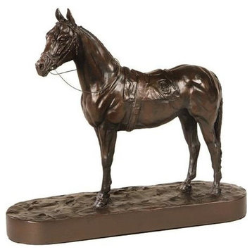 Sculpture Statue Horse Lucky Number 9 By Belden Hand Crafted