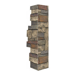 144-36-BRECKENRIDGE DEEP WIDE STACKED CORNER 36"H X 11"W X 1 1/4"D - Wall Panels