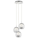 elan - Lexi Pendant 3-Light, Chrome - At elan, our passion is art and our medium is light; one that elevates a space and everything in it. With each piece in our collection, we create modern sculptures that define a room and your style, while bringing that all-important light to a space. It can make it bolder, softer, more inviting, or simply make an impression. We do it so you can choose that one perfect piece that you've been dreaming about that connects you and your space. Elan is backed by Kichler's commitment to quality and extensive support network. The collection uses only high-end materials and distinctive finishes, and many items are built around Integrated LED. technology.