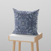 Tree of Life Suede Blown and Closed Pillow Indigo