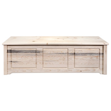 Homestead Collection Blanket Chest, Clear Lacquer Finish