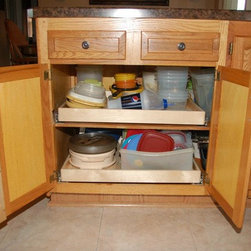Pull Out Shelves and a Center Stile Removal - Kitchen Storage And Organization