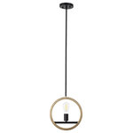 Yosemite Home Decor - One Light Pendant - With a modern design, the Paradoxial pendant is the perfect addition to any home.  This pendant features an oil rubbed bronze finish with distressed champagne metal accents and circular coil wrapped supports that will compliment a variety of different decors.  Constructed of steel this chandelier is durable, sustainable and easy to care for.