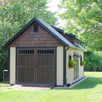 12'x28' Stucco New England Barn
