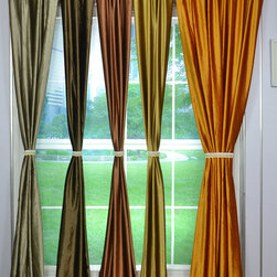 Hotham Brown Plain Ready Made Velvet Curtains - Curtains