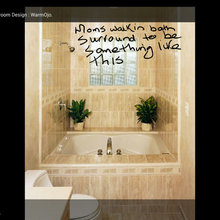 mom's bathroom and guest room bathroom and suite bath