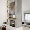 Solid Beam Fireplace Mantel Shelf, Aged Oak, 60"
