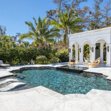 Amazing Roman Geometric Pool & Spa in Parkland