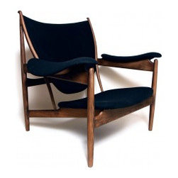 The Sterling Fabric Lounge Chair - Black - Outdoor Chaise Lounges