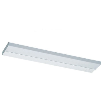 Self-Contained Fluorescent Lighting 2-Light Under Cabinet, White