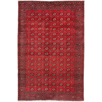 Persian Rug Turkaman 9'10"x6'6" Hand Knotted