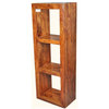 Portland Contemporary Solid Wood 54'' 3 Section Bookcase