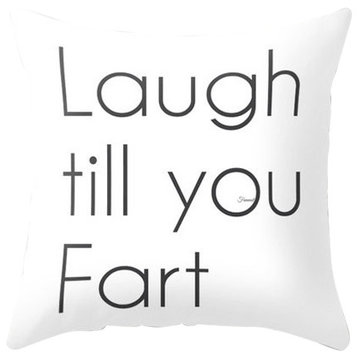 Funny Laughs Throw Pillow Case