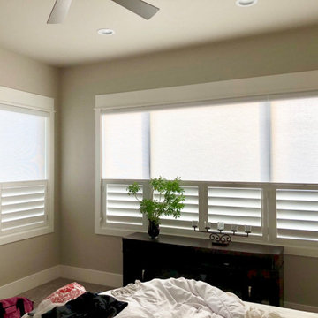 "Cafe, Double Hung" Plantation Shutter applications
