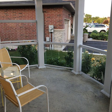Aluminum and Glass Porch Railings - 118