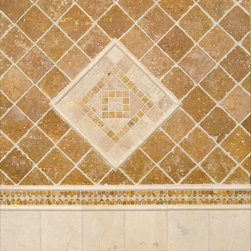 Crema Marfil Marble And Tuscany Gold Travertine 1 - Tile