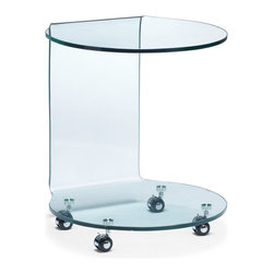 Corwin Bent Glass Side Table - Products