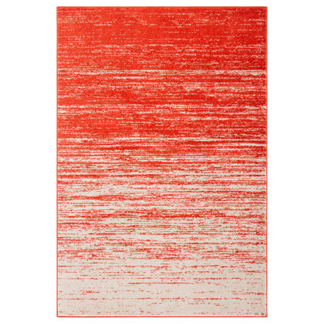 Safavieh Adirondack Collection ADR113 Rug, Orange/Grey, 6'x9'
