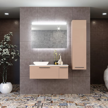 Helmos Wall Mount Vessel Sink Bathroom Vanity
