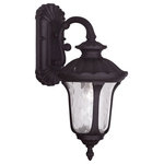 Livex Lighting - Livex Lighting 7851-07 Oxford - 1 Light Outdoor Wall Lantern in Oxford Style - 7 - From the Oxford outdoor lantern collection, this tOxford 1 Light Outdo Bronze Clear Water G *UL: Suitable for wet locations Energy Star Qualified: n/a ADA Certified: n/a  *Number of Lights: 1-*Wattage:100w Medium Base bulb(s) *Bulb Included:No *Bulb Type:Medium Base *Finish Type:Bronze
