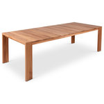Meridian Furniture - Tulum Teak Outdoor Patio Dining Table, Natural - Make this Tulum teak outdoor patio dining table the centerpiece of your outdoor entertaining space. This lovely table is the perfect spot to rest your coffee cup while you take in the sunrise or for holding frosty drinks while you entertain outdoors. Teak construction makes it a tough addition for the patio or porch and gives it the longevity and durability it needs to weather the elements with beautiful ease. Pair it with other items from the Tulum collection for a look that impresses from every angle.