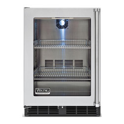 Viking 24" Undercounter Refrigerator, Stainless Steel Left Hinge | VRCI1240GLSS - Freezers