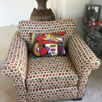 Lumbar Decorative Musical Accent Pillow Cover Hand Embroidered Wool 14" x 20"