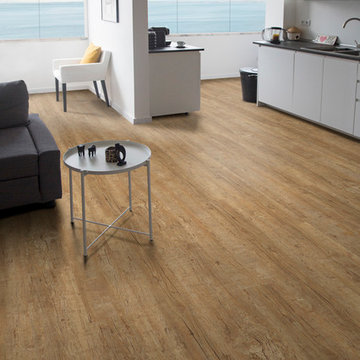 Living Room renovation with cork flooring