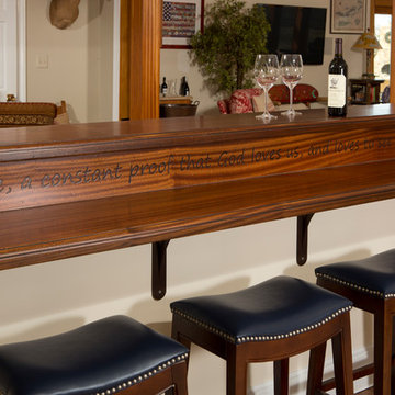 Custom built wine bar