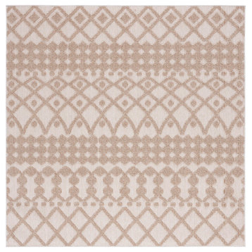 Safavieh Global Collection GLB206B Rug, Beige/Brown, 6'7" X 6'7" Square