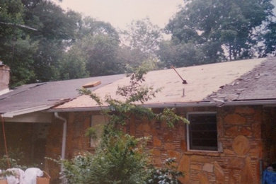 During and after on a roofing job in Winston-Salem