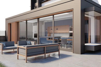 Contemporary kitchen in Hertfordshire.
