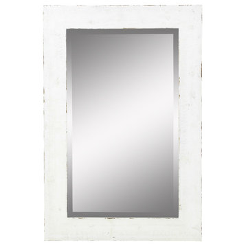 Morris Wall Mirror, White, 30"x20"