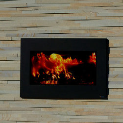 New Tropical Tan Honed Rustic - Indoor Fireplaces