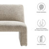 Amita Chenille Upholstered Accent Chair - Khaki
