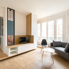 Avant/Après : Un meuble multifonction pour structurer un studio