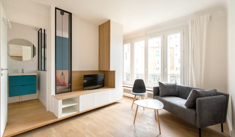 Avant/Après : Un meuble multifonction pour structurer un studio