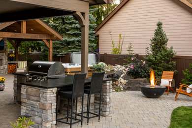 Inspiration for a transitional home design remodel