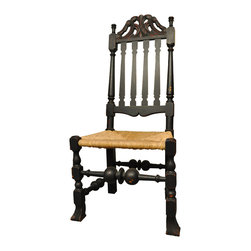Spanish Foot William & Mary Bannister Back Chair - Dining Chairs