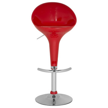 Polly Bar Stool Red Set of 2