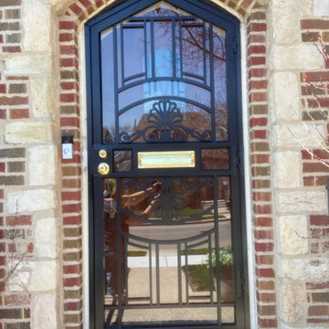 Cathedral Top Steel Security Storm Door