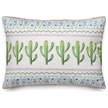 Aztec Cactus 14x20 Spun Poly Pillow