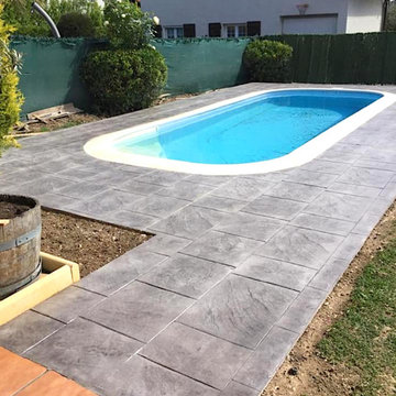 Stamped Concrete Pool Deck