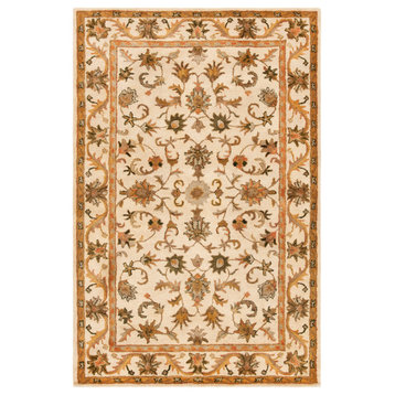 Safavieh Antiquity Collection AT52 Rug, Gold, 4'x6'